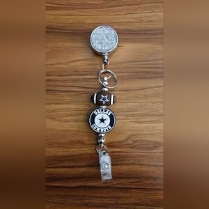 Cowboys Football Inspired Badge Holder